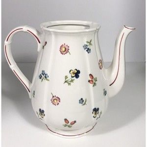 Villeroy & Boch Petit Fleur coffee pot no lid, lidless upcycle flower vase farmh